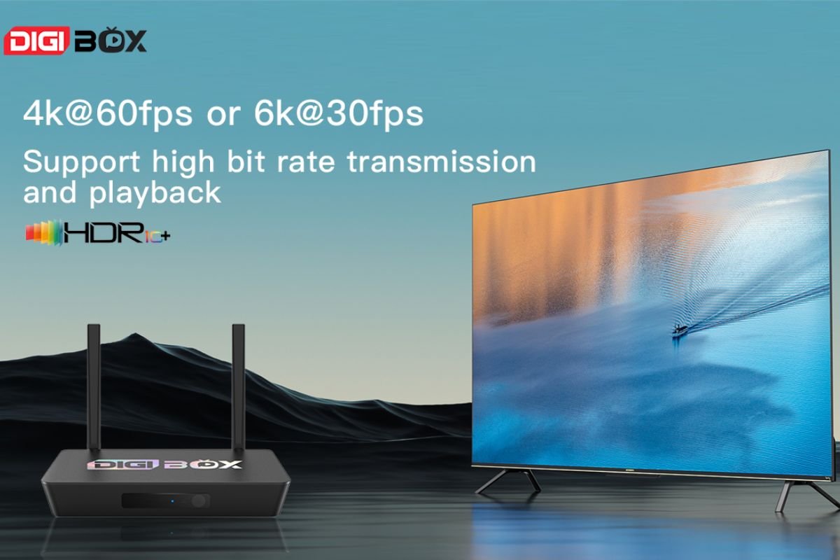 DIGIBOX D3 Plus legacy 6K HDR video feature graphic