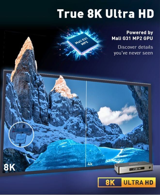 DIGIBOX D6 MAX 8K video decoding feature overview