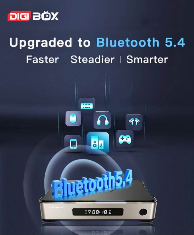 Bluetooth 5.4 accessory support for the DIGIBOX D6 MAX