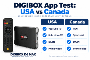 DIGIBOX D6 MAX app test results in the USA and Canada