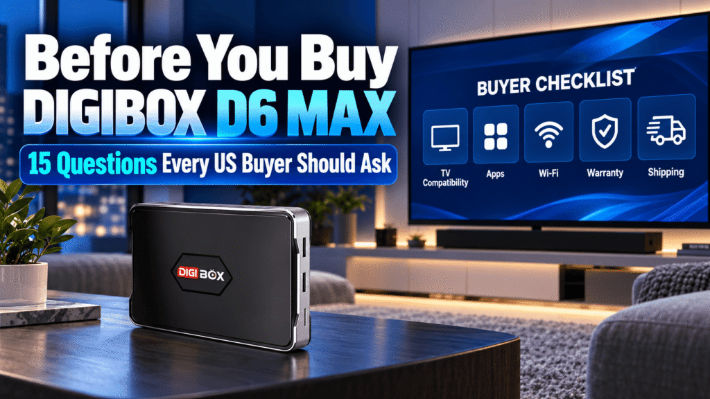 DIGIBOX D6 MAX buying guide with 15 questions for US buyers