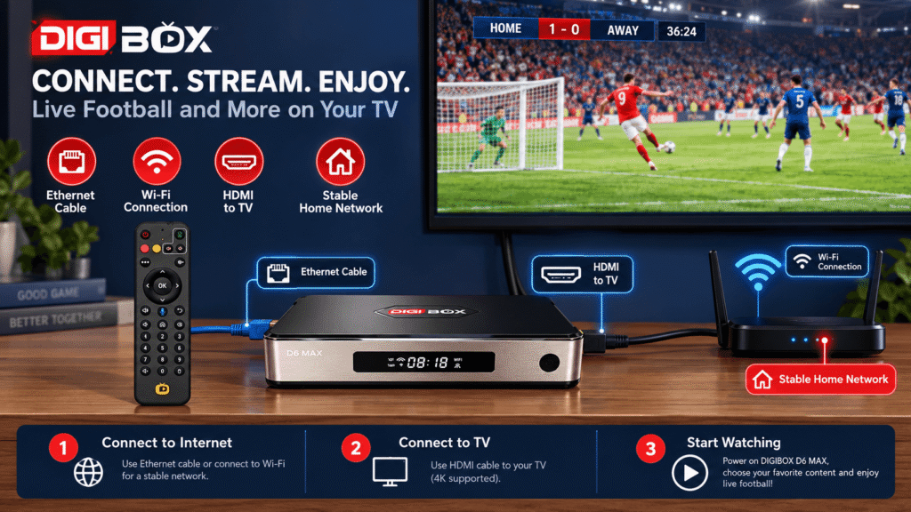 How to use DIGIBOX for an NFL game